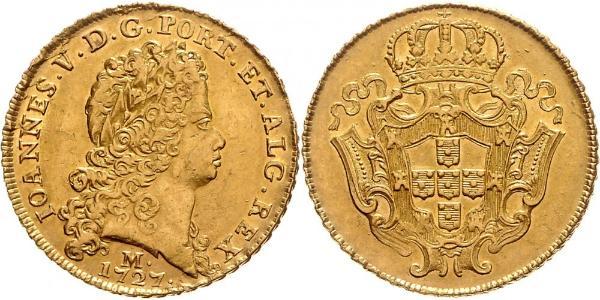 12800 Reis Brazil Gold John V of Portugal (1689-1750)