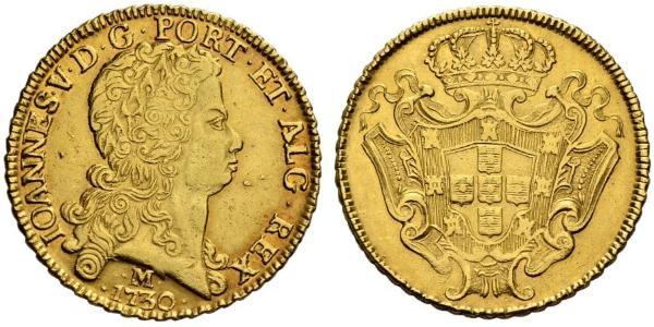 12800 Reis Brazil Gold John V of Portugal (1689-1750)