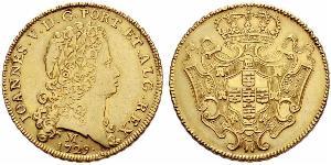 12800 Reis Brésil Or Jean V de Portugal (1689-1750)