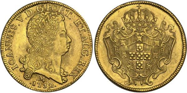 12800 Reis 巴西 金 若昂五世 (1689 - 1750)