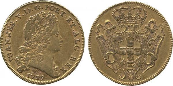 12800 Reis 巴西 金 若昂五世 (1689 - 1750)