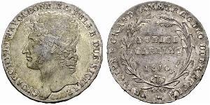 12 Carlin / 1 Piastre Italie / Italian city-states Argent 