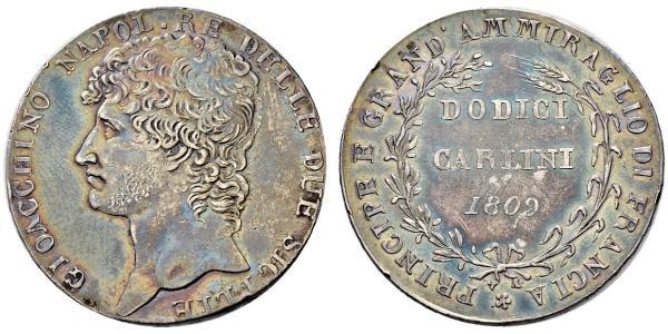 12 Carlin / 1 Piastre Italie / Italian city-states Argent 