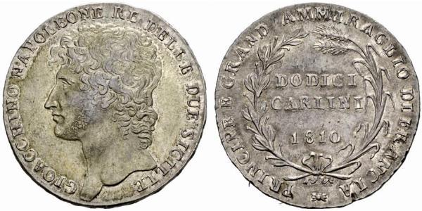 12 Carlin / 1 Piastre Italien / Italian city-states Silber 