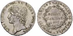 12 Carlin / 1 Piastre Italien / Italian city-states Silber 