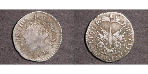 12 Centime Haiti Silver 