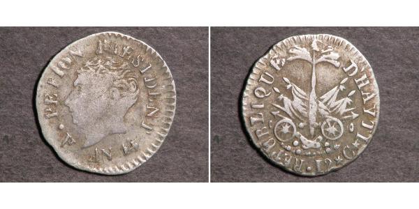 12 Centime Haiti 銀 