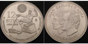 12 Euro Spagna Argento 