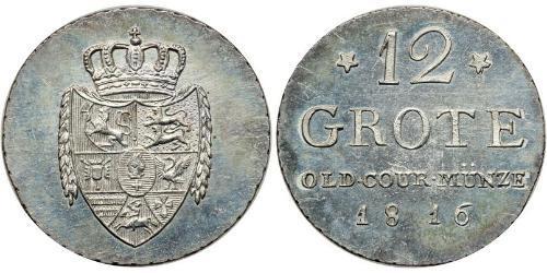 12 Grote States of Germany Silber Peter Friedrich Wilhelm (1754 - 1823)