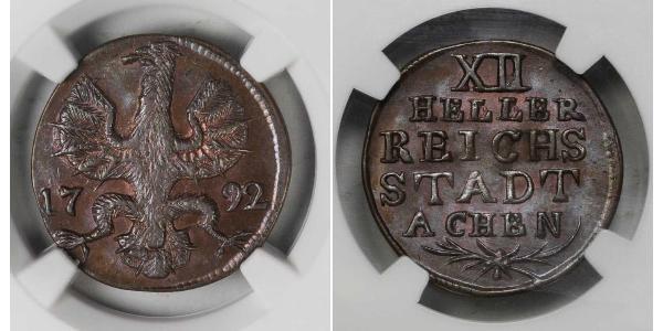 12 Heller null Cuivre 