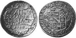 12 Kreuzer Margraviat de Bade-Durlach (1535 - 1771) Argent 