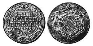 12 Kreuzer Markgrafschaft Baden-Durlach (1535 - 1771) Silber 