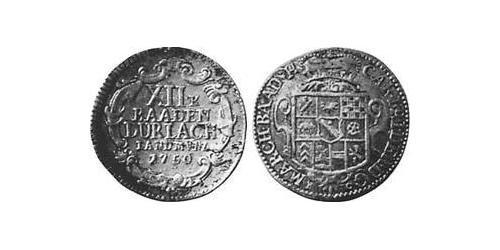 12 Kreuzer Markgrafschaft Baden-Durlach (1535 - 1771) Silber 