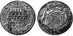 12 Kreuzer Margrave of Baden-Durlach (1535 - 1771) Silver 