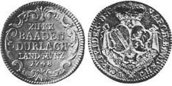 12 Kreuzer Margrave of Baden-Durlach (1535 - 1771) 銀 