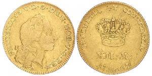 12 Mark Royaume du Danemark et de Norvège (1536-1814) Or Frédéric V de Danemark (1723 - 1766)