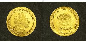 12 Mark Reino de Dinamarca y Noruega (1536-1814) Oro Federico V de Dinamarca (1723 - 1766)