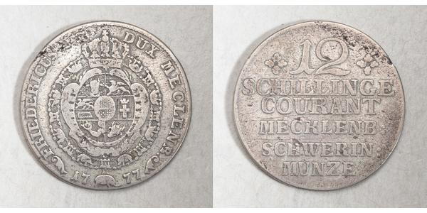 12 Shilling States of Germany Silber 