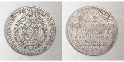 12 Shilling States of Germany Silver 
