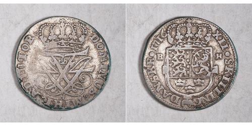12 Skilling Dinamarca Plata 