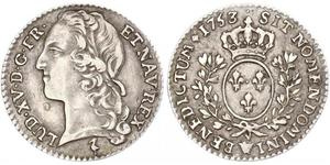 12 Sol Francia medioevale (843-1791) Argento Luigi XV di Francia (1710-1774)