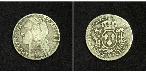 12 Соль Королевство Франция (843-1791) Серебро Людовик XV (1710-1774)