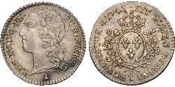 12 Соль Франкське королівство (843-1791) Срібло Людовик XV(1710-1774)
