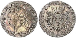 12 Соль Франкське королівство (843-1791) Срібло Людовик XV(1710-1774)