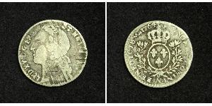 12 Соль Франкське королівство (843-1791) Срібло Людовик XV(1710-1774)