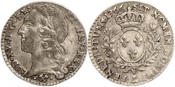 12 Соль Франкське королівство (843-1791) Срібло Людовик XV(1710-1774)