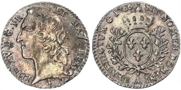 12 Соль Франкське королівство (843-1791) Срібло Людовик XV(1710-1774)