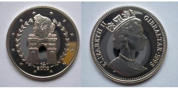 14 Ecu  銀 伊丽莎白二世 (1926-2022)