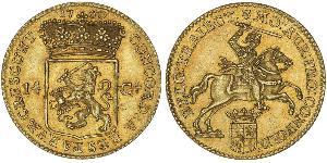 14 Gulden Republik der Sieben Vereinigten Provinzen (1581 - 1795) Gold 