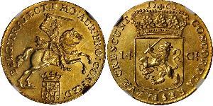 14 Gulden Republik der Sieben Vereinigten Provinzen (1581 - 1795) Gold 