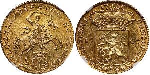 14 Gulden Republik der Sieben Vereinigten Provinzen (1581 - 1795) Gold 