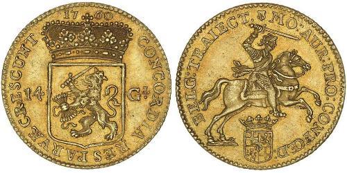 14 Gulden Republik der Sieben Vereinigten Provinzen (1581 - 1795) Gold 