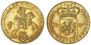 14 Gulden Provincias Unidas de los Países Bajos (1581 - 1795) Oro 