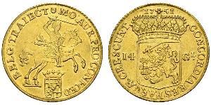 14 Gulden 荷蘭共和國 (1581 - 1795) 金 