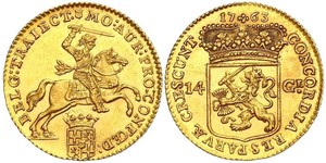 14 Gulden 荷蘭共和國 (1581 - 1795) 金 