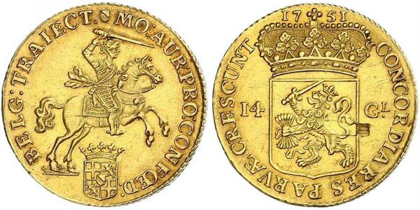 14 Gulden 荷蘭共和國 (1581 - 1795) 金 