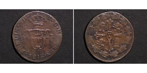 14 Real Mexique / Nouvelle-Espagne (1519 - 1821) Cuivre 