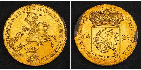 14 Гульден Республика Соединённых провинций (1581 - 1795) Золото 