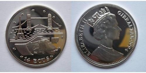 14 Экю Гибралтар Серебро Елизавета II (1926-2022)