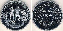 15000000 Lira Türkei (1923 - ) Silber 