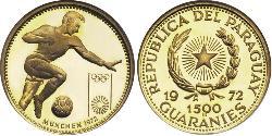 1500 Guaraní Republic of Paraguay (1811 - ) Gold 