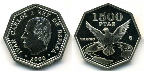 1500 Peseta Regno di Spagna (1976 - ) Argento 