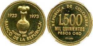 1500 Peso Colombia Gold 