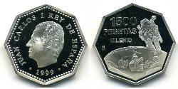 1500 Песета Королевство Испания (1976 - ) Серебро 