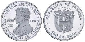 150 Balboa Panama Platine 