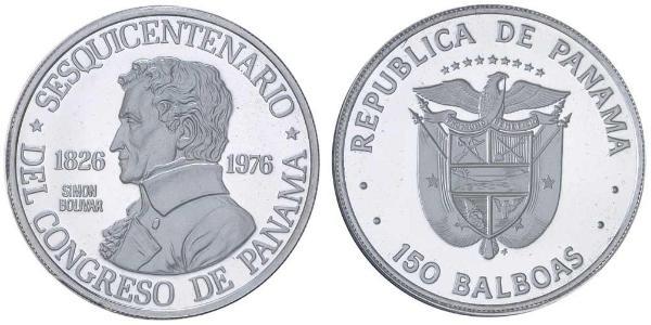 150 Balboa Panamá Platino 